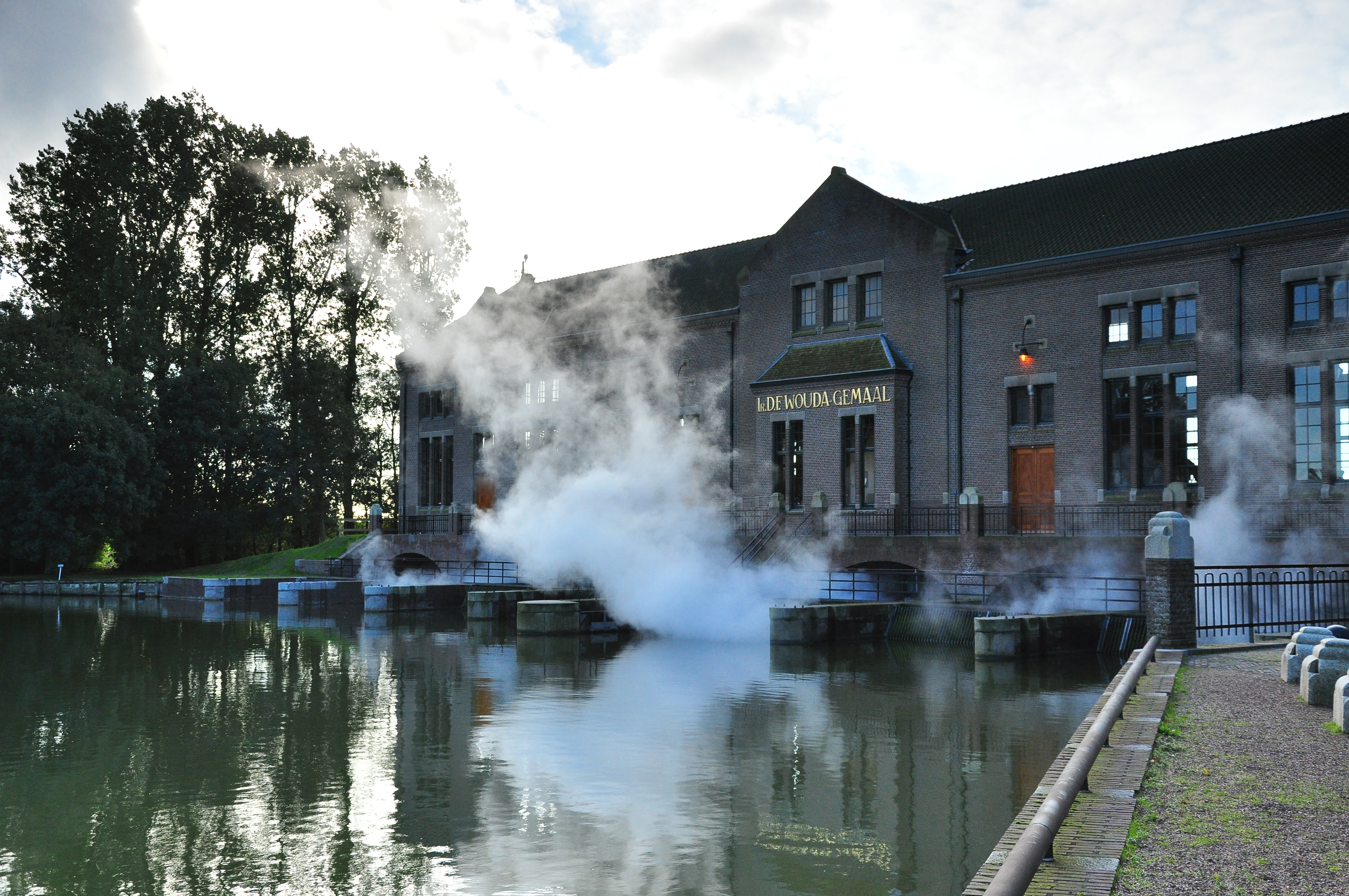 Animaties draaiend gemaal tijdens restauratiewerkzaamheden